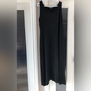 Eileen Fisher, Women’s 2X, Black Knit, Full Length Tank Dress, Great Condition